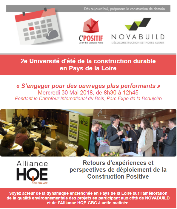2ème Université d'été de la construction durable en Pays de la Loire - (44)