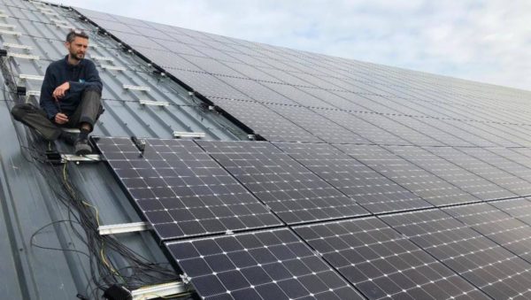Inauguration d'une centrale photovoltaïque à Renazé en Mayenne